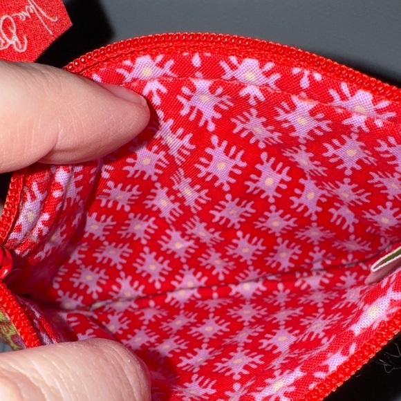 Vera Bradley Red and Pink Paisley Pouch - Picture 4 of 4